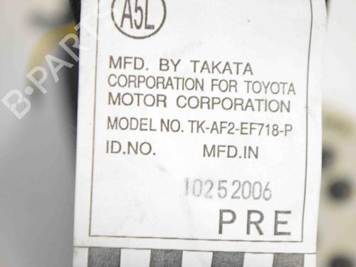 Front left seatbelt TOYOTA AURIS (_E15_) 1.6 (ZRE151_, ZRE151R) | BP7503736I26