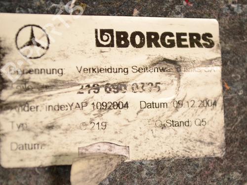 Boot lining MERCEDES-BENZ CLS (C219) CLS 350 (219.356) | BP14785073I3 
