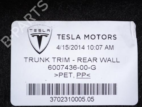 Bagagerumsbeklædning TESLA MODEL S (5YJS) 85 | BP17550130I3 