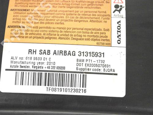Right seat airbag VOLVO XC60 I SUV (156) D3 / D4 | BP8866449C14 