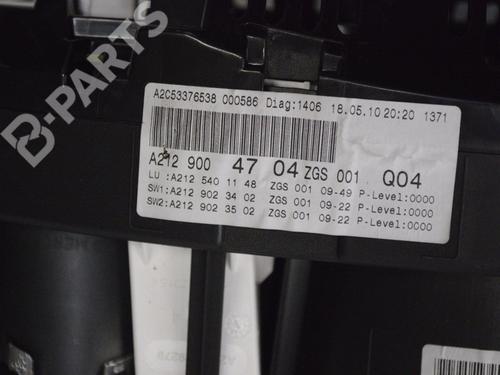 Instrument cluster MERCEDES-BENZ E-CLASS Coupe (C207) E 250 CDI / BlueTEC / d (207.303, 207.304) | BP12003736C47 