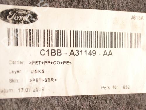 Boot lining FORD FIESTA VI (CB1, CCN) 1.6 TDCi | BP14780973I3 