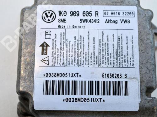 Airbag module VW GOLF V (1K1) 2.0 FSI | BP7493660M53 