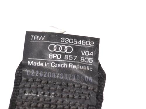 Rear right seatbelt AUDI A3 (8P1) 2.0 TFSI | BP7857468I28 