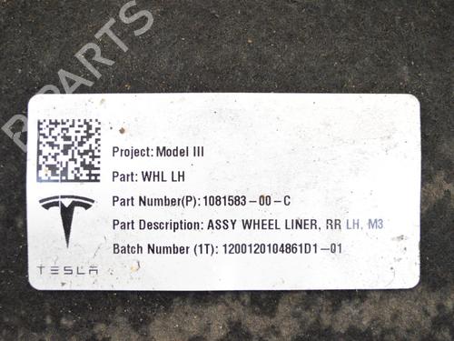 Wheel arch TESLA MODEL 3 (5YJ3) EV AWD | BP27828877C56 