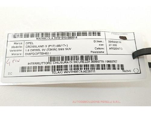 Switch OPEL CROSSLAND X / CROSSLAND (P17, P2QO) 1.6 Turbo D (75) | BP27939307I30 