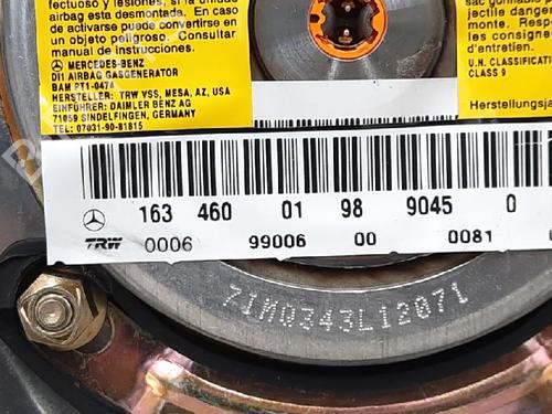 Driver airbag MERCEDES-BENZ M-CLASS (W163) ML 320 (163.154) | BP27947104C9 