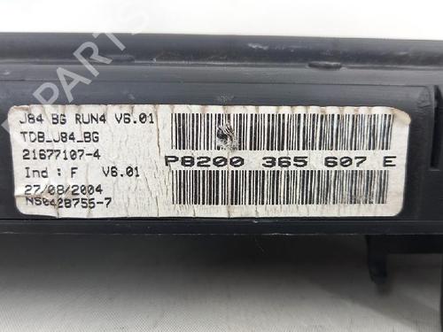 Instrument cluster RENAULT SCÉNIC II (JM0/1_) 1.9 dCi (JM0G, JM12, JM1G, JM2C) | BP27951661C47 
