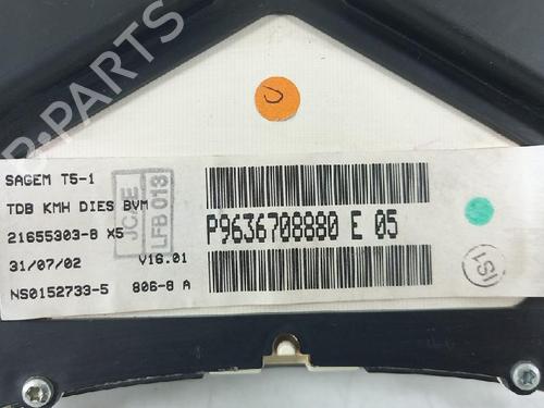 Instrument cluster PEUGEOT 307 (3A/C) 2.0 HDi 90 | BP27935138C47 