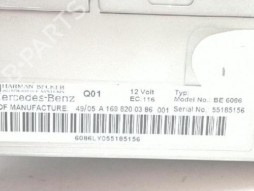 Radio MERCEDES-BENZ A-CLASS (W169) A 150 (169.031, 169.331) | BP27946133E6 