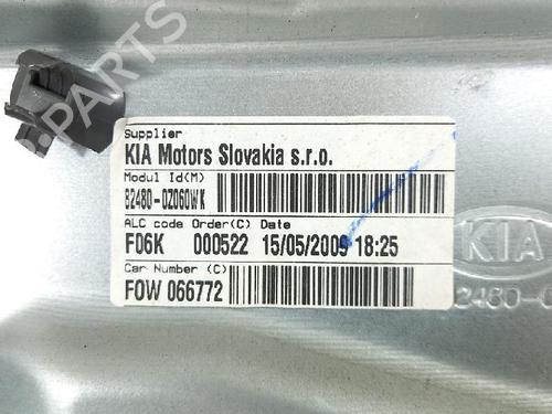 Front right window mechanism KIA SPORTAGE II (JE_, KM_) 2.0 16V 4WD | BP27951979C23