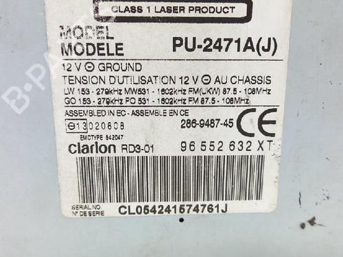 Radio CITROËN C2 (JM_) 1.4 HDi | BP27963613E6 