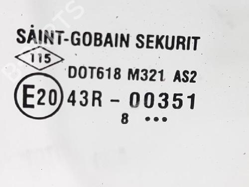 Rear right door window DACIA SANDERO 1.4 MPI LPG | BP27951546C21
