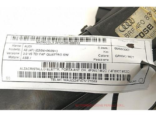 Vindusheismekanisme høyre foran AUDI A6 Allroad C6 (4FH) 3.0 TDI quattro | BP27939635C23 