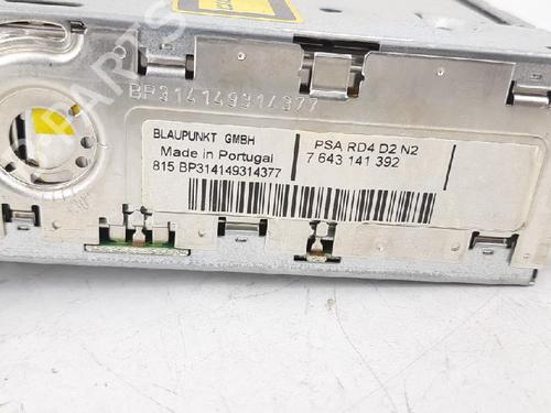 Radio PEUGEOT 407 (6D_) 2.0 HDi 135 (6DRHRH, 6DRHRE, 6DRHRG, 6DRHRJ) | BP27949272E6 