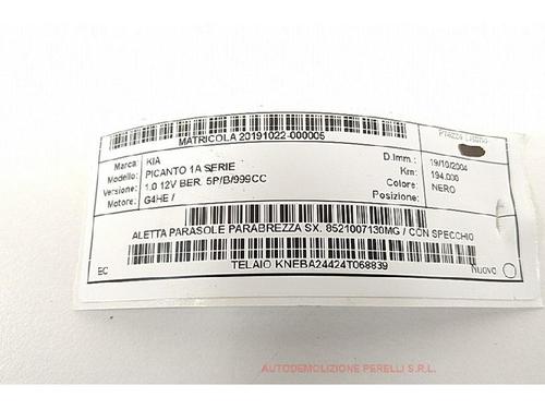 Left sun visor KIA PICANTO I (SA) 1.0 | BP27939334I1 