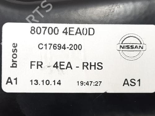 Front right window mechanism NISSAN QASHQAI II SUV (J11, J11_) 1.5 dCi | BP27951269C23 