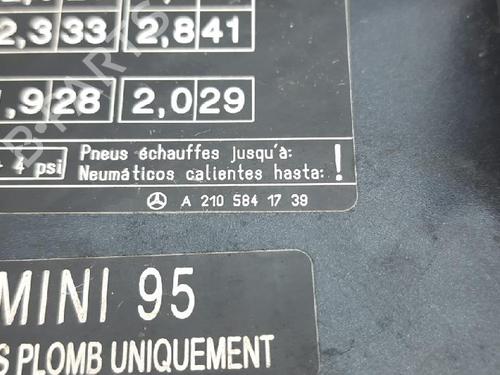 Fuel flap MERCEDES-BENZ E-CLASS (W210) E 200 (210.035) | BP27936760C131 