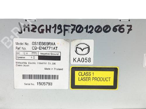 Radio MAZDA 6 Estate (GH) 2.0 MZR (GHEFW, GH10F) | BP27959341E6 