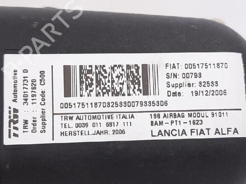 Passenger airbag FIAT BRAVO II (198_) 1.9 D Multijet (198AXB1A) | BP27968050C10 