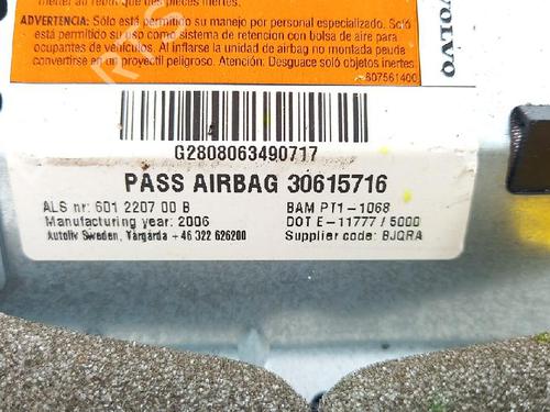 Passasjer kollisjonspute VOLVO V50 (545) 2.0 D | BP27951471C10 