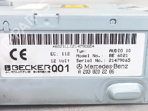 Bilradio MERCEDES-BENZ C-CLASS Coupe (CL203) C 220 CDI (203.706) | BP27952840E6 