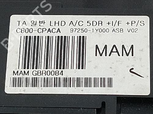 Climate control KIA PICANTO II (TA) 1.0 | BP27944645I5 