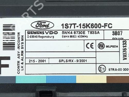 Control unit FORD FOCUS I Turnier (DNW) 1.8 TDCi | BP27963267M11 