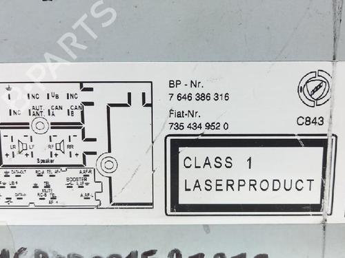 Radio FIAT PANDA (169_) 1.2 Natural Power (169.AXB1A) | BP27963312E6 