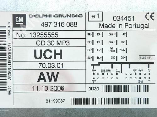 Bilradio OPEL ASTRA H (A04) 1.6 (L48) | BP27957730E6 