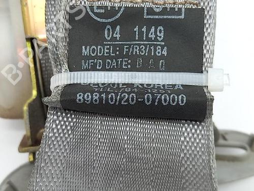 Rear right seatbelt KIA PICANTO I (SA) 1.1 | BP27961983I28 