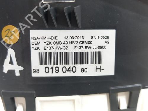 Instrument cluster PEUGEOT 208 I (CA_, CC_) 1.4 HDi | BP27957964C47