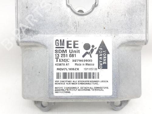 Kollisjonspute styreenhet OPEL ASTRA H (A04) 1.3 CDTI (L48) | BP27936123M53 