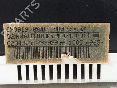 Instrument cluster SEAT AROSA (6H1) 1.0 | BP27962759C47 