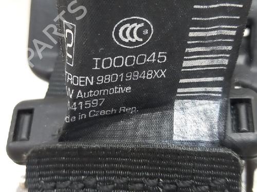 Rear right seatbelt CITROËN C3 II (SC_) 1.4 LPG | BP27958684I28 