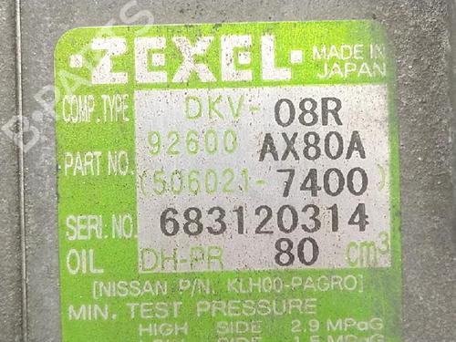 AC compressor NISSAN MICRA III (K12) 1.2 16V | BP27947657M34 