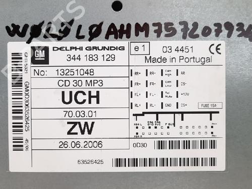 Radio OPEL ZAFIRA / ZAFIRA FAMILY B (A05) 1.6 CNG (M75) | BP27952097E6 