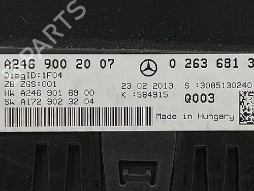 Instrument cluster MERCEDES-BENZ B-CLASS Sports Tourer (W246, W242) B 200 CDI (246.201) | BP27941779C47 