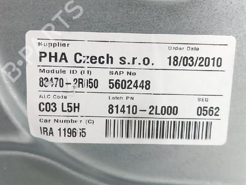 Rear left window mechanism HYUNDAI i30 (FD) 1.6 CRDi | BP27950940C24 