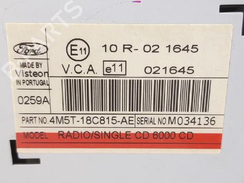 Radio FORD FOCUS II Turnier (DA_, FFS, DS) 1.6 TDCi | BP27957194E6 