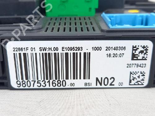 Fuse box PEUGEOT 208 I (CA_, CC_) 1.4 HDi | BP27951526E1