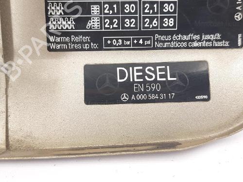 Fuel flap MERCEDES-BENZ A-CLASS (W169) A 180 CDI (169.007, 169.307) | BP27960880C131 