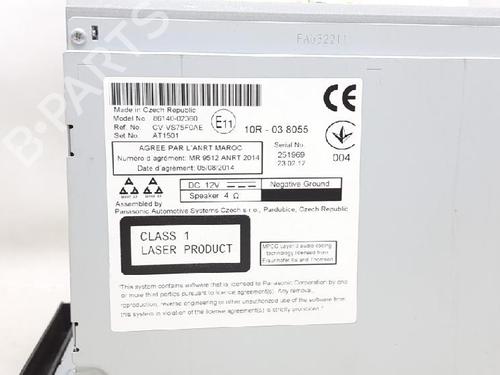 Radio TOYOTA AURIS Estate (_E18_) 1.8 Hybrid (ZWE186_, ZWE186R, ZWE186H) | BP27954115E6