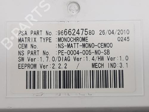 Instrument cluster PEUGEOT 5008 (0U_, 0E_) 1.6 HDi | BP27951610C47 