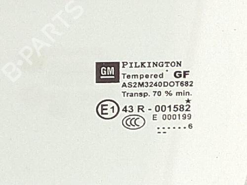 Rear left door window OPEL ZAFIRA / ZAFIRA FAMILY B (A05) 1.9 CDTI (M75) | BP27941944C20 