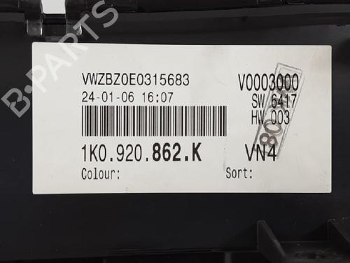 Instrument cluster VW GOLF PLUS V (5M1, 521) 1.9 TDI | BP27957704C47 