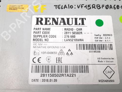 Radio RENAULT CLIO IV (BH_) 1.5 dCi 75 | BP27944377E6 