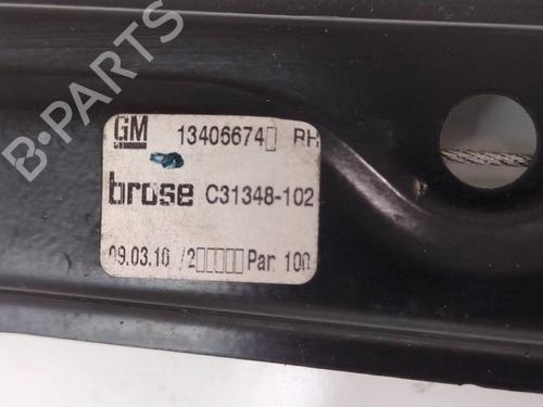 Front right window mechanism OPEL ASTRA K (B16) 1.6 CDTi (68) | BP21527340C23 
