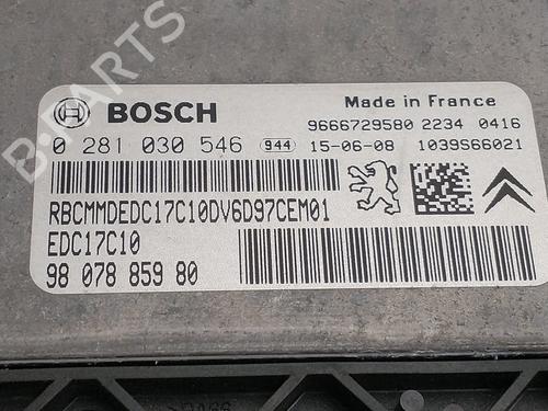 Engine control unit (ECU) CITROËN BERLINGO MULTISPACE (B9) 1.6 HDi 75 16V | BP31174029M57