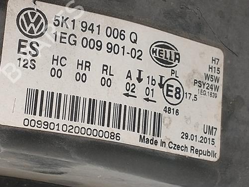 Right headlight VW GOLF VI (5K1) | BP37015369C29 - Image 5